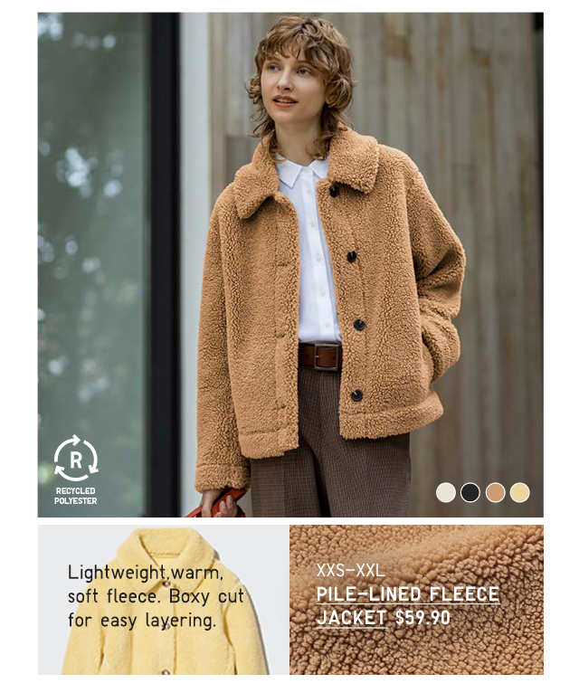 PDP8 - WOMEN PILE-LINED FLEECE JACKET