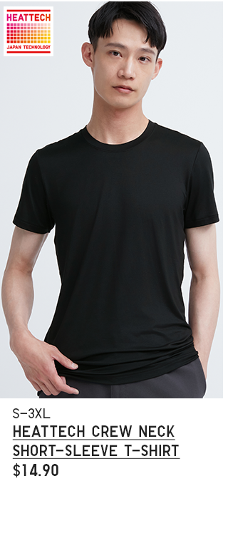PDP 3 - MEN HEATTECH CREW NECK SHORT SLEEVE T-SHIRT