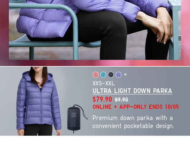 PDP2 - WOMEN ULTRA LIGHT DOWN PARKA