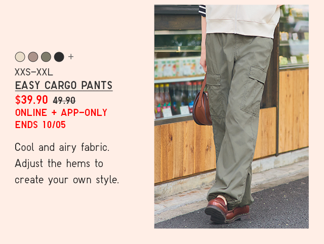 PDP4 - WOMEN EASY CARGO PANTS