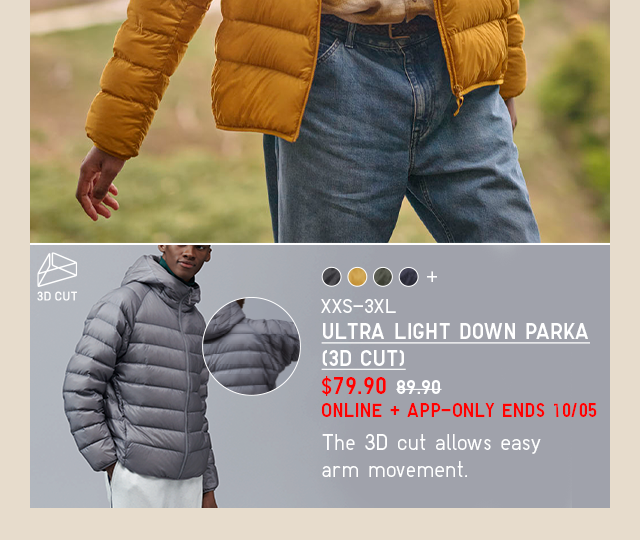 PDP6 - MEN ULTRA LIGHT DOWN PARKA 3D CUT