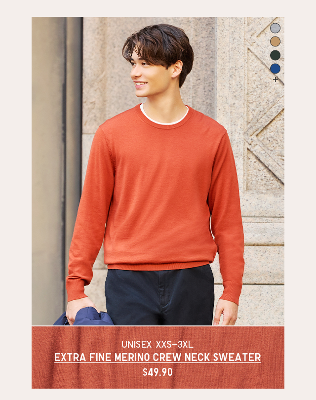 PDP6 - MEN EXTRA FINE MERINO CREW NECK SWEATER