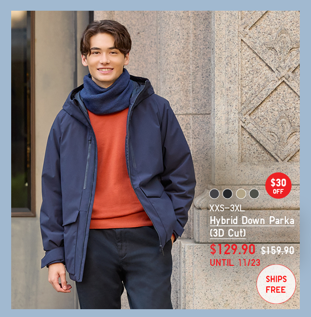 PDP 4 - MEN HYBRID DOWN PARKA 3D CUT
