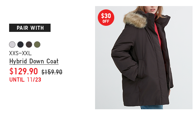 PDP 2 - WOMEN HYBRID DOWN COAT