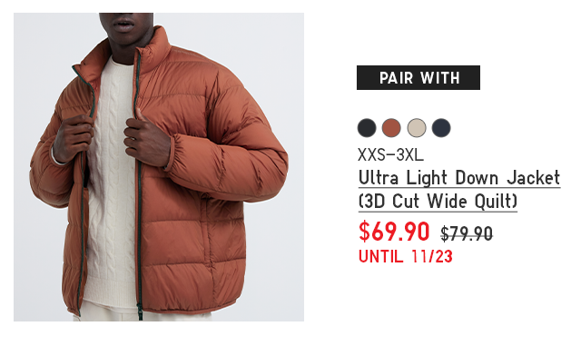 PDP 8 - MEN ULTRA LIGHT DOWN JACKET (3D CUT WIDE QUILT)
