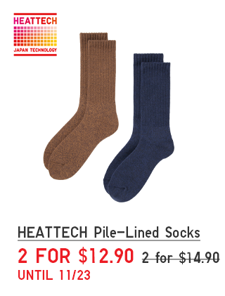 PDP 9 - HEATTECH PILE LINED SOCKS