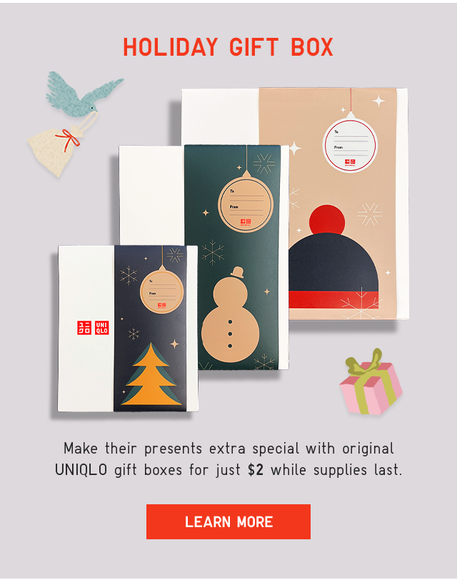 BANNER 5 - HOLIDAY GIFT BOX. LEARN MORE.