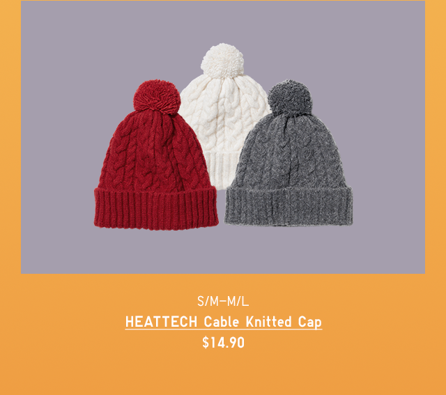 PDP 8 - KIDS HEATTECH CABLE KNITTED CAP