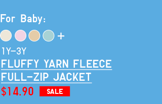 PDP 9 - BABY FLUFFY YARN FLEECE FULL ZIP JACKET