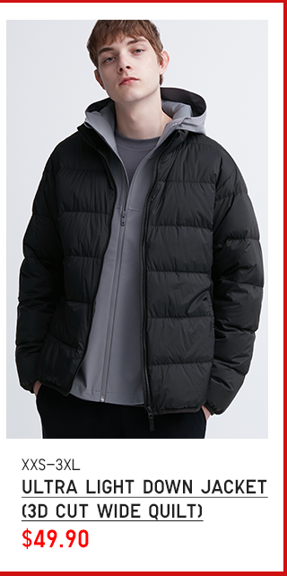 PDP14 - MEN ULTRA LIGHT DOWN JACKET 3D CUT WIDE QUILT