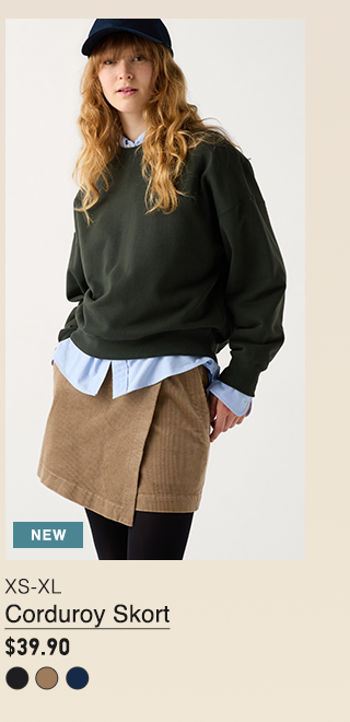 PDP4 - WOMEN CORDUROY SKORT