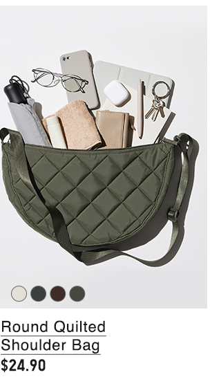 PDP14 - ROUND QUILTED SHOULDER BAG