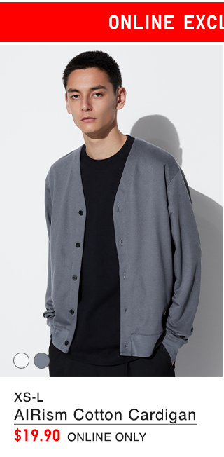 PDP7 - MEN AIRISIM COTTON CARDIGAN