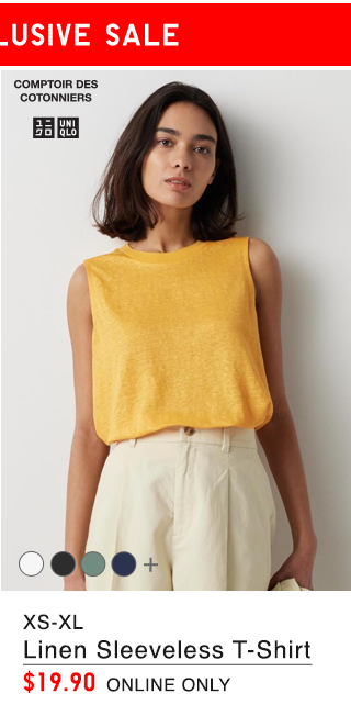 PDP8 - WOMEN LINEN SLEEVELESS T-SHIRT