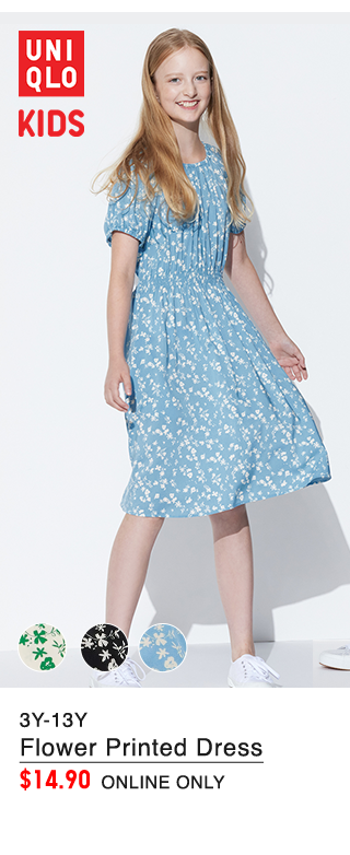 PDP9 - KIDS FLOWER PRINTED DRESS