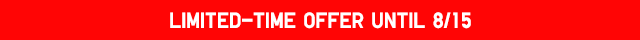 BANNER 2 - LIMITED TIME OFFER ENDS THURSDAY.