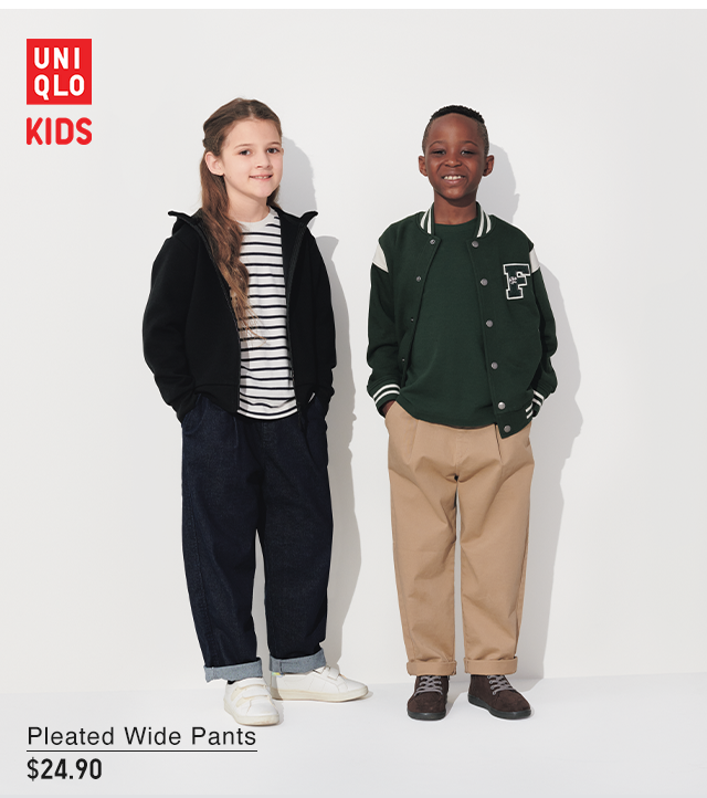PDP5 - KIDS PLEATED WIDE PANTS