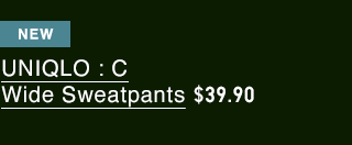 PDP12 - MEN UNIQLO C WIDE SWEATPANTS