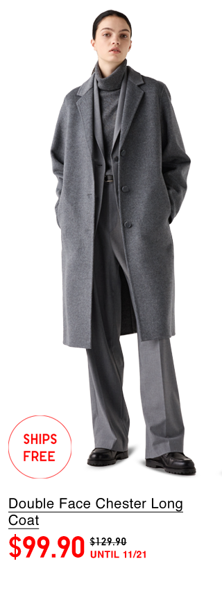 PDP 14 - WOMEN DOUBLE FACE CHESTER LONG COAT