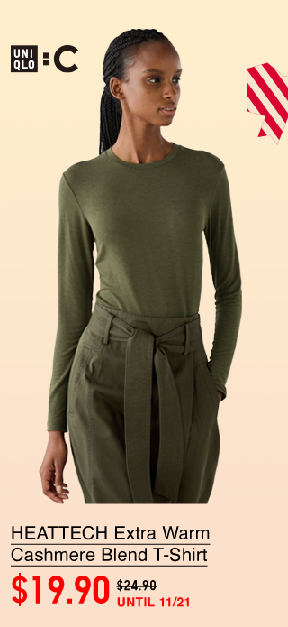 PDP3 - WOMEN HEATTECH EXTRA WARM CASHMERE BLEND T-SHIRT