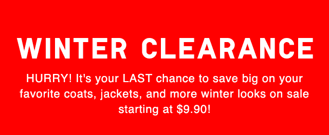 HERO - WINTER SALE STARTS NOW