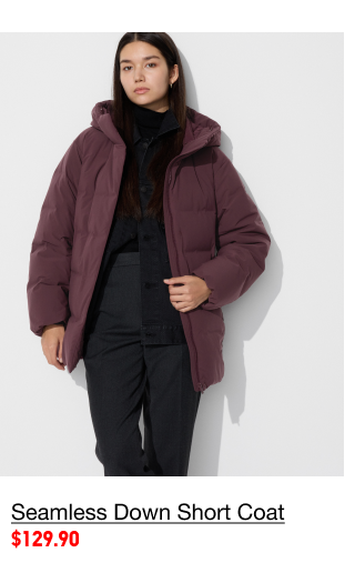 PDP1 - WOMEN SEAMLESS DOWN SHORT COAT
