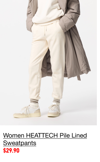 PDP7 - WOMEN HEATTECH PILE LINED SWEATPANTS