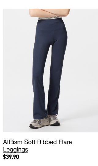 PDP4 - WOMEN UAIRISM SOFT RIBBED FLARE LEGGINGS