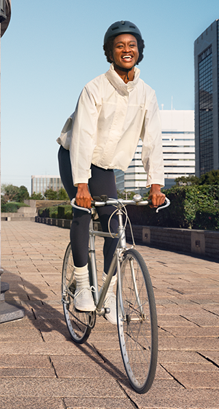 PDP2 - WOMEN WINDPROOF STAND COLLAR JACKET AND AIRISM SOFT LEGGINGS