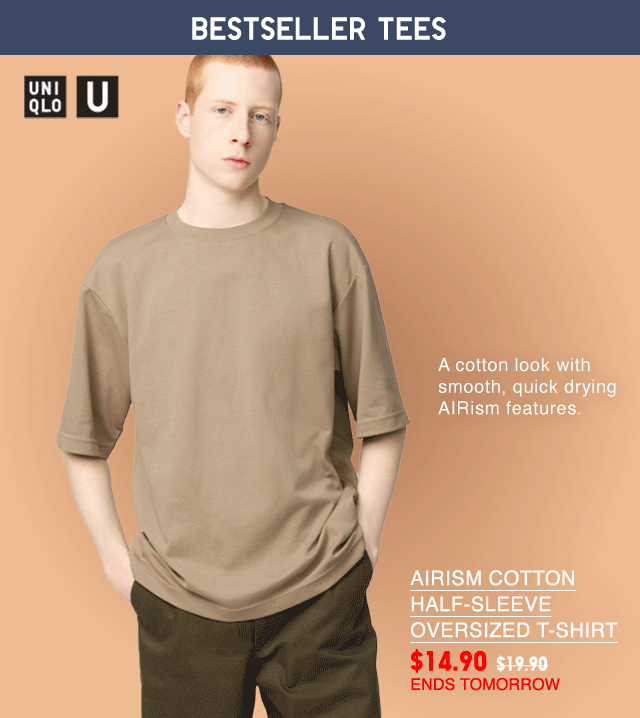 HERO - AIRISM COTTON HALF SLEEVE OVERSIZED T-SHIRT