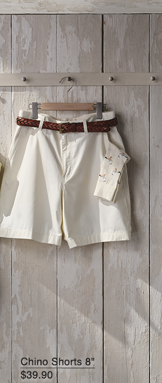 PDP10 - MEN CHINO SHORTS 8 INCHES