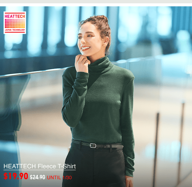 PDP1 - WOMEN HEATTECH FLEECE T-SHIRT