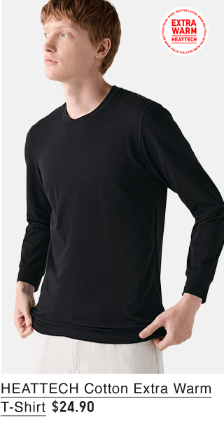 PDP6 - MEN HEATTECH COTTON EXTRA WARM T-SHIRT