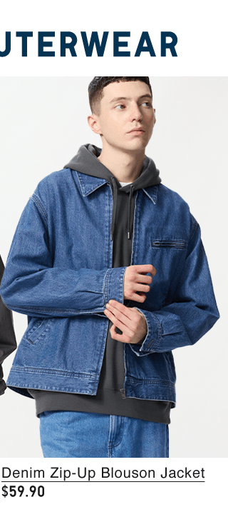 PDP9 - DENIM ZIP-UP BLOUSON JACKET