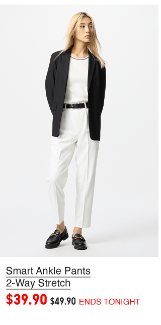 PDP2 - WOMEN SMART ANKLE PANTS 2 WAY STRETCH