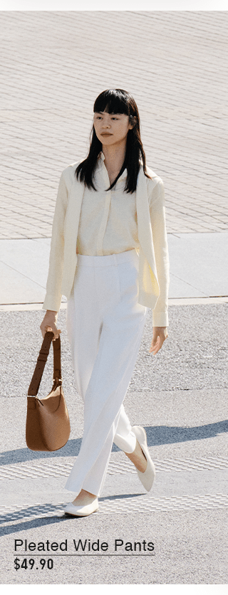 PDP5 - WOMEN PLEATED WIDE PANTS