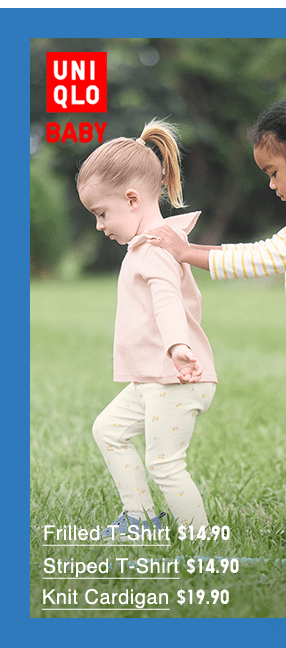 PDP 13 - KIDS FRILLED T-SHIRT, STRIPED T-SHIRT, AND KNIT CARDIGAN