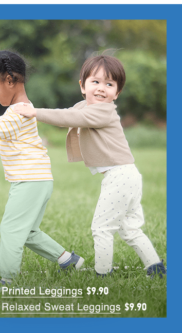 PDP 14 - KIDS PRINTED LEGGINGS AND RELAXED SWEAT LEGGINGS