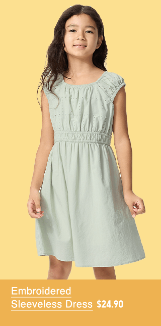 PDP3 - KIDS EMBROIDERED SLEEVELESS DRESS