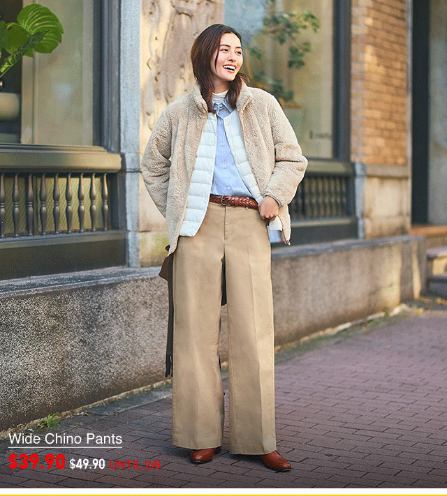 PDP9 - WOMEN WIDE CHINO PANTS AND MEN SLIM CHINO PANTS