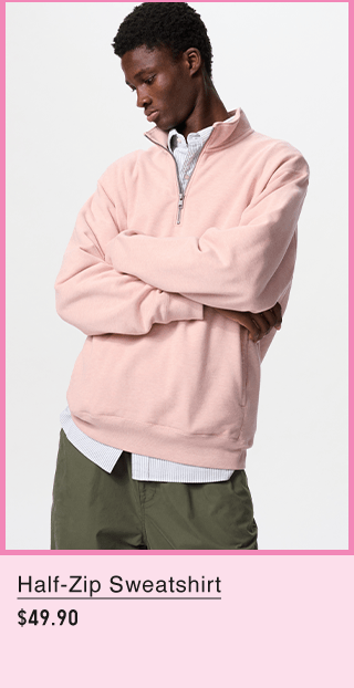 PDP6 - MEN HALF ZIP SWEATSHIRT