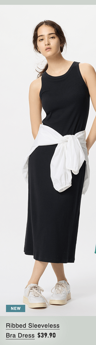 PDP4 - WOMEN RIBBED SLEEVELESS BRA DRESS
