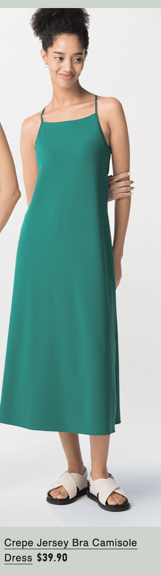 PDP5 - WOMEN CREPE JERSEY BRA CAMISOLE DRESS