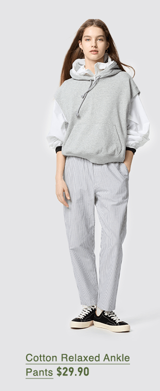 HERO 2 - WOMEN COTTON RELAXED ANKLE PANTS