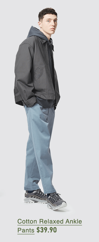 HERO 1 - MEN COTTON RELAXED ANKLE PANTS