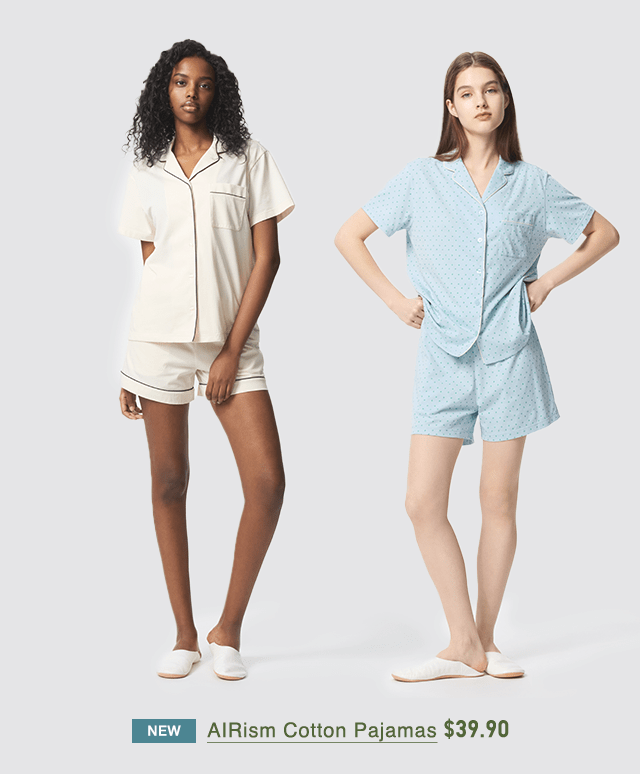 PDP4 - WOMEN AIRISM COTTON PAJAMAS