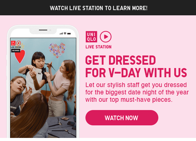 BANNER 1 - GET DRESSED FOR V-DAY WITH US. WATCH NOW.