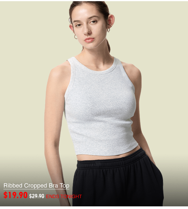 PDP4 - WOMEN RIBBED CROPPED BRA TOP