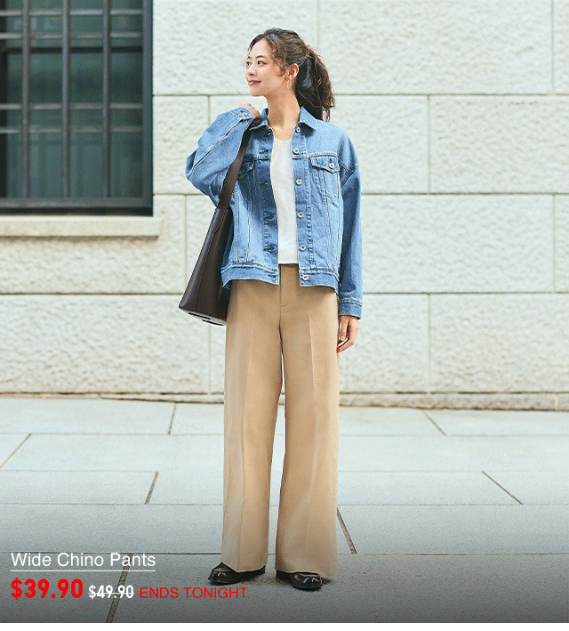 PDP9 - WOMEN WIDE CHINO PANTS AND MEN SLIM CHINO PANTS