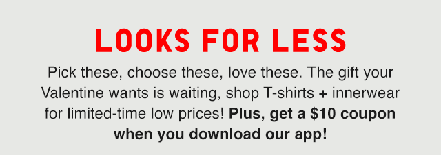 HERO - LOOK FOR LESS